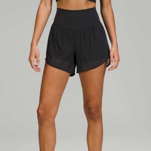 Lululemon Nulu and Mesh High-Rise Yoga Short 3.5" / Black / Size 10